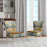 Yellow Buttercups Buttercup Meadow - Traditional Accent Slipper Chair