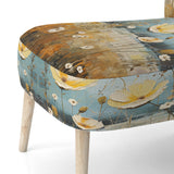 Yellow Buttercups Buttercup Meadow - Traditional Accent Slipper Chair