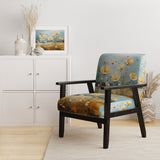 Yellow Buttercups Buttercup Meadow - Traditional Accent Slipper Chair