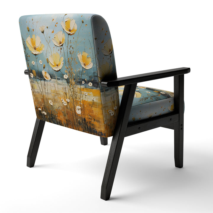 Yellow Buttercups Buttercup Meadow - Traditional Accent Slipper Chair