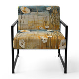 Yellow Buttercups Buttercup Meadow - Traditional Accent Slipper Chair