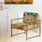 Yellow Buttercups Buttercup Meadow - Traditional Accent Slipper Chair