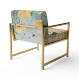 Yellow Buttercups Buttercup Meadow - Traditional Accent Slipper Chair