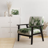 Green Butterfly Whirling Beauty - Upholstered Modern Accent Chairs