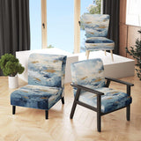 Beach Scandinavian Solitude III- Upholstered Accent Chair