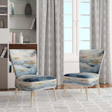 Beach Scandinavian Solitude III- Upholstered Accent Chair