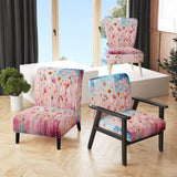 Pink Pastel Pastiche - Modern Arm Chair