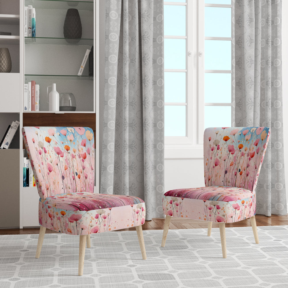 Pink Pastel Pastiche - Modern Arm Chair