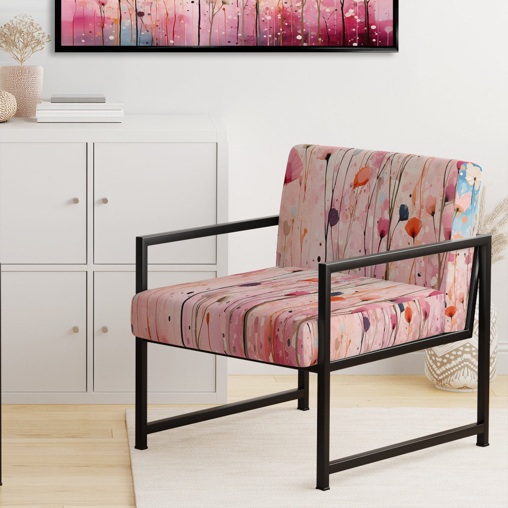 Pink Pastel Pastiche - Modern Arm Chair