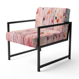 Pink Pastel Pastiche - Modern Arm Chair