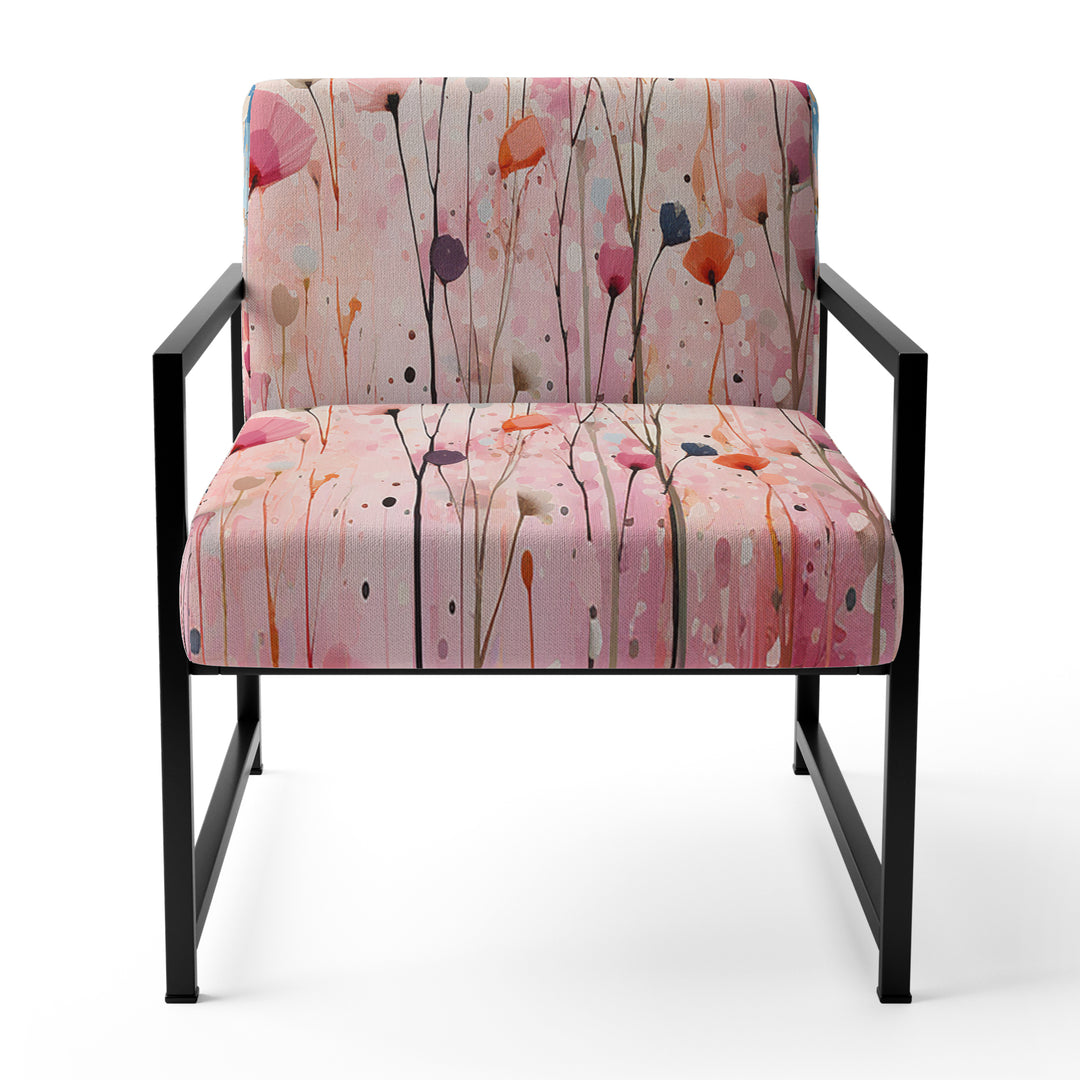 Pink Pastel Pastiche - Modern Arm Chair