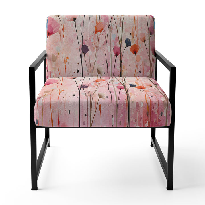 Pink Pastel Pastiche - Modern Arm Chair
