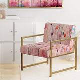Pink Pastel Pastiche - Modern Arm Chair