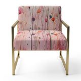 Pink Pastel Pastiche - Modern Arm Chair