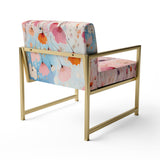 Pink Pastel Pastiche - Modern Arm Chair