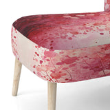 Crimson Reverie - Modern Arm Chair