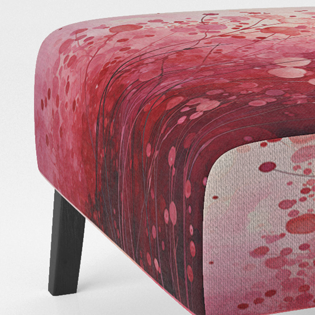 Crimson Reverie - Modern Arm Chair