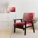 Crimson Reverie - Modern Arm Chair
