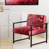 Crimson Reverie - Modern Arm Chair