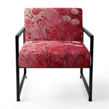 Crimson Reverie - Modern Arm Chair