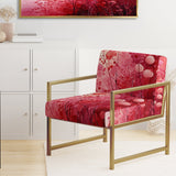 Crimson Reverie - Modern Arm Chair
