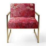 Crimson Reverie - Modern Arm Chair