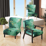 Emerald Euphoria I- Upholstered Accent Chair