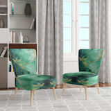 Emerald Euphoria I- Upholstered Accent Chair