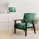 Emerald Euphoria I- Upholstered Accent Chair