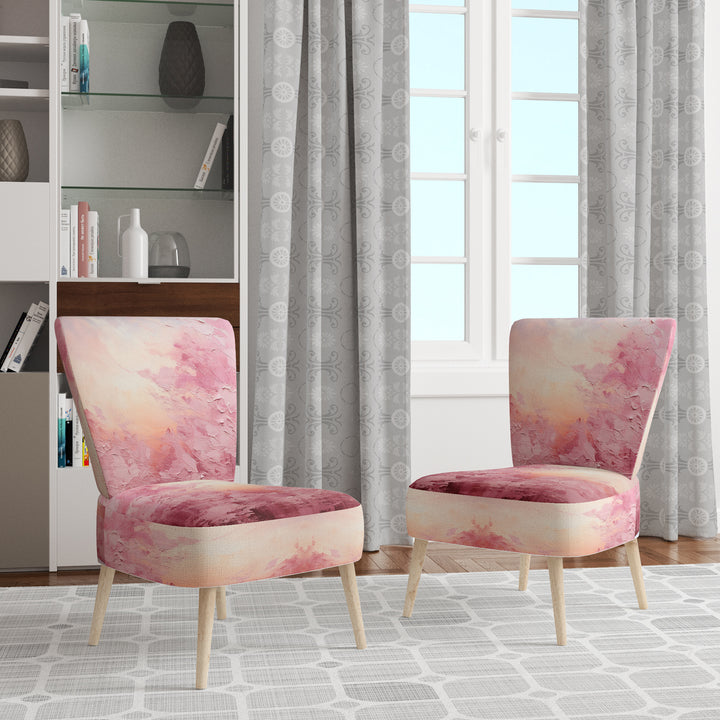 Pink Horizon - Modern Accent Side Chair