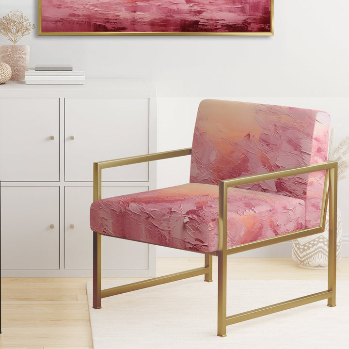 Pink Horizon - Modern Accent Side Chair