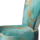 Turquoise Tranquility VI- Upholstered Accent Chair