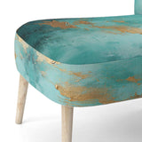 Turquoise Tranquility VI- Upholstered Accent Chair