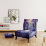 Violet Serenade - Traditional Accent Side Chair