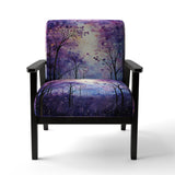 Violet Serenade - Traditional Accent Side Chair