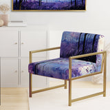 Violet Serenade - Traditional Accent Side Chair