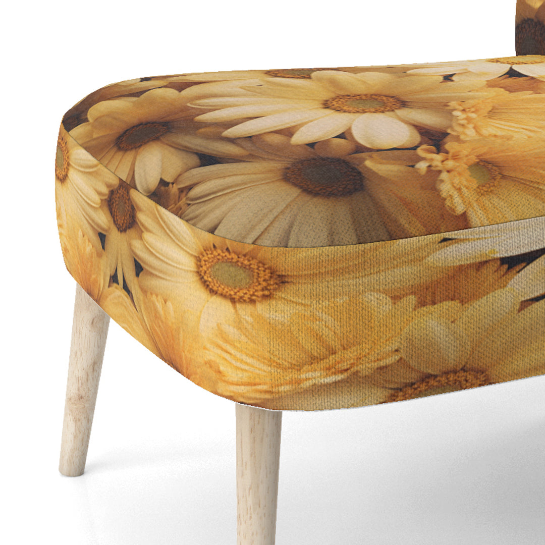 Daisies Golden Daisies - Traditional Accent Side Chair