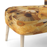 Daisies Golden Daisies - Traditional Accent Side Chair
