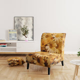 Daisies Golden Daisies - Traditional Accent Side Chair