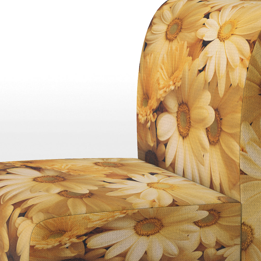 Daisies Golden Daisies - Traditional Accent Side Chair