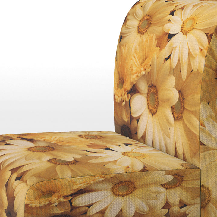 Daisies Golden Daisies - Traditional Accent Side Chair