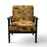 Daisies Golden Daisies - Traditional Accent Side Chair