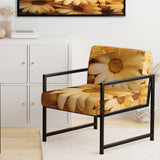 Daisies Golden Daisies - Traditional Accent Side Chair
