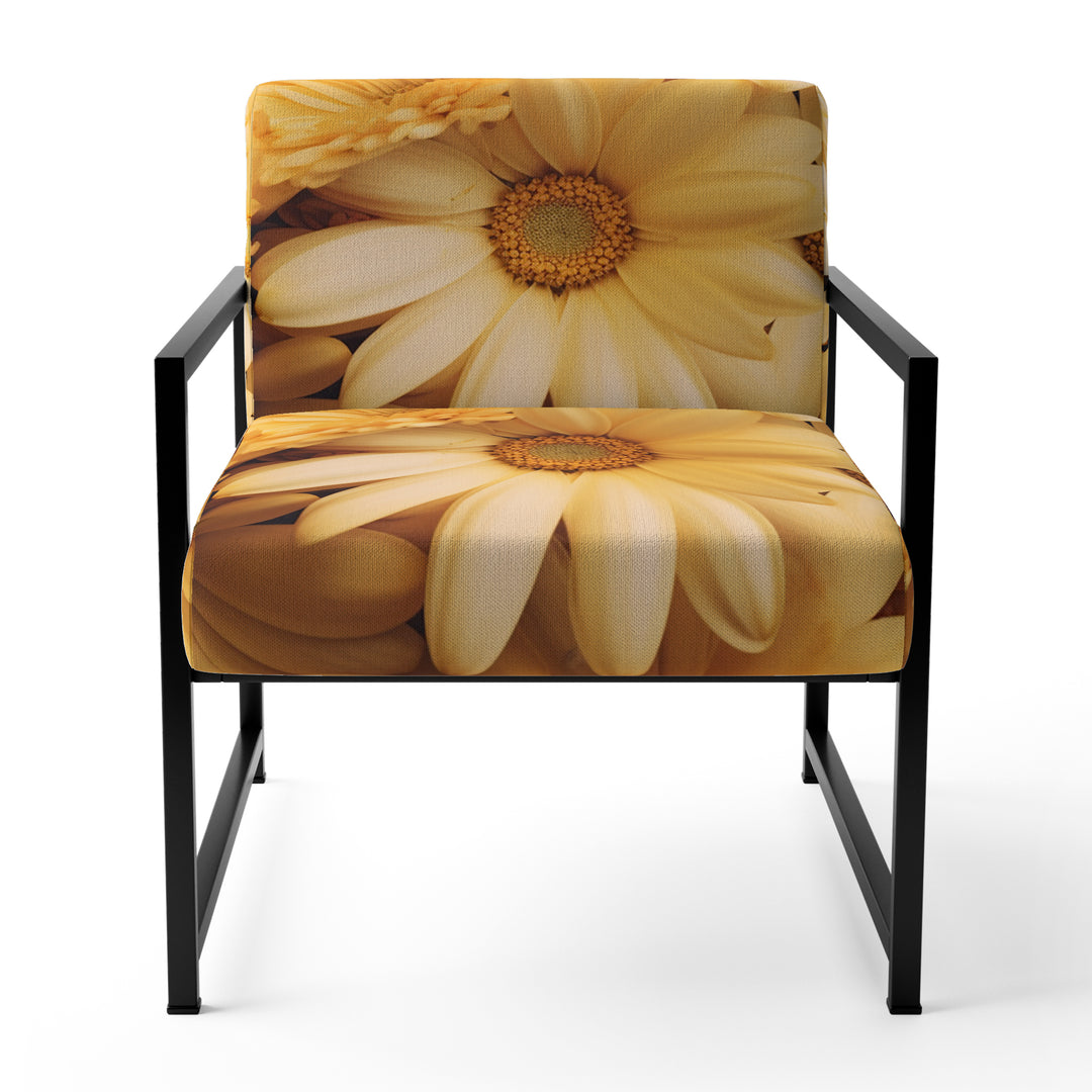 Daisies Golden Daisies - Traditional Accent Side Chair