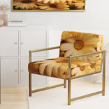 Daisies Golden Daisies - Traditional Accent Side Chair