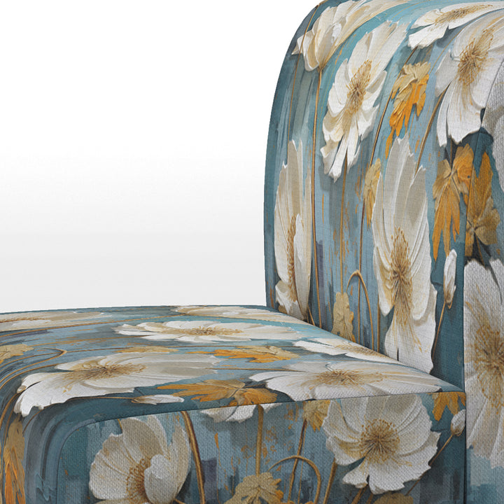 Green Dandelion Daydream - Upholstered Traditional Accent Chairs