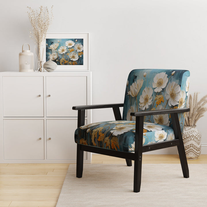 Green Dandelion Daydream - Upholstered Traditional Accent Chairs
