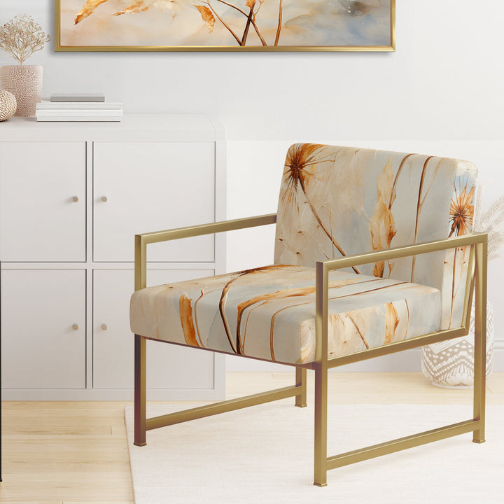 Dandelion Petal Purity - Traditional Arm Chair