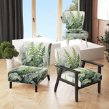 Minimal Ferns Emerald Reverie II- Upholstered Accent Chair