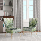 Minimal Ferns Emerald Reverie II- Upholstered Accent Chair